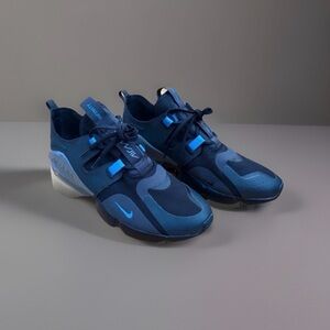 Size 12 Nike Air Max Infinity Black Laser Blue Silver Gray - Like New Condition